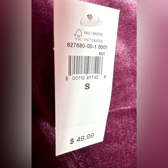 Velour Squareneck Gap Top NWT, Maroon Color, Small, Perfect Condition - Picture 5 of 6